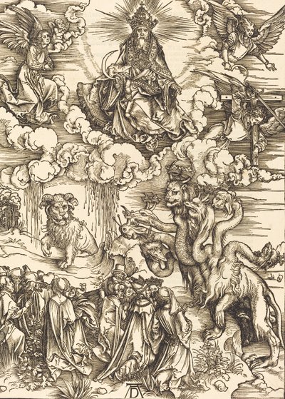 Udyret med to horn som et lam, 1498. af Albrecht Dürer