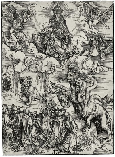 Udyret med to horn som et lam, ca. 1497 af Albrecht Dürer