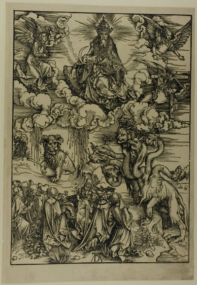 Udyret med to horn som et lam, fra Apokalypsen af Albrecht Dürer