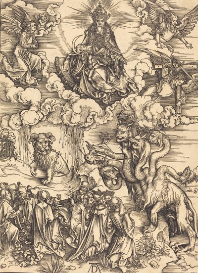 Udyret med to horn som et lam, sandsynligvis ca. 14961498. af Albrecht Dürer