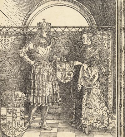 Trolovelsen af Maximilian med Maria af Bourgogne, 1511. af Albrecht Dürer