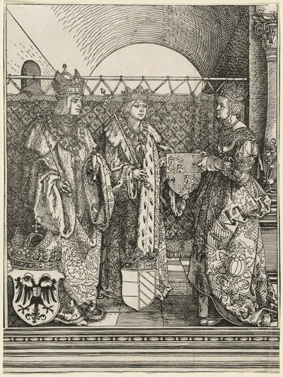 Trolovelsen af Filip den Skønne med Jeanne af Castilien af Albrecht Dürer