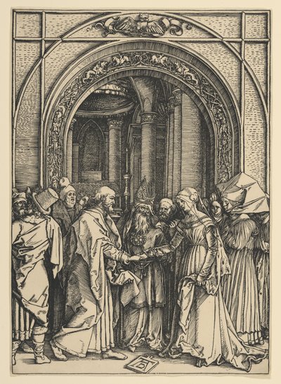 Jomfruens forlovelse, fra »Jomfruens liv« af Albrecht Dürer