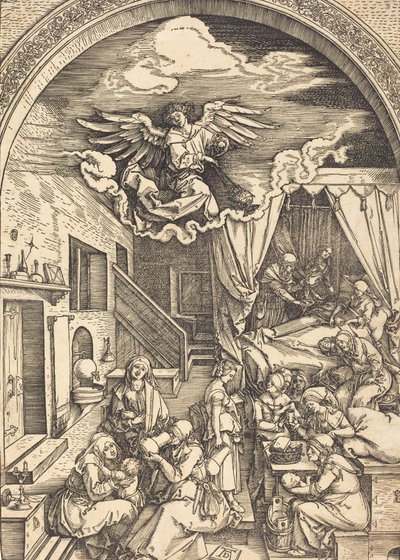 Jomfruens fødsel, ca. 15031504. af Albrecht Dürer