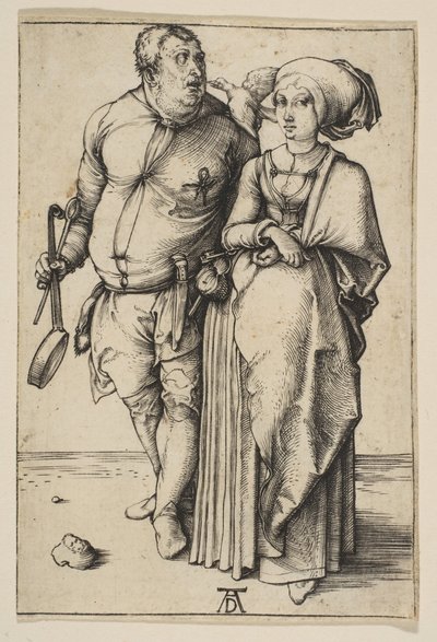 Kokken og hans kone, ca. 1496. af Albrecht Dürer