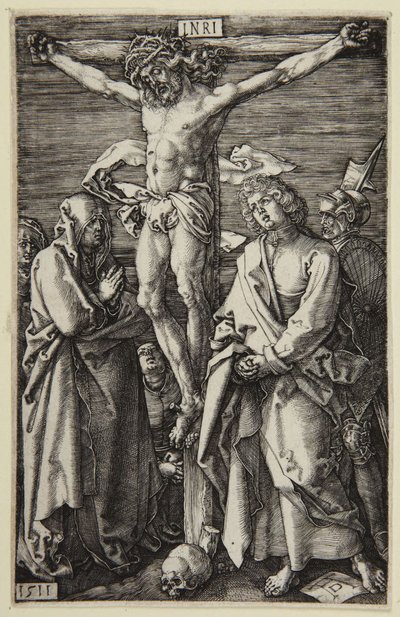 Korsfæstelsen (serie med den graverede passion) af Albrecht Dürer