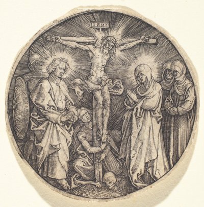 Korsfæstelsen kaldte sværdpommel fra Maximilian, ca. 1518. af Albrecht Dürer