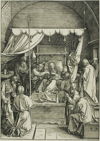 The Death of the Virgin, fra The Life of the Virgin af Albrecht Dürer
