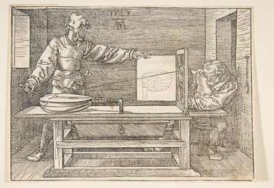 Tegneren af Lute.n.d. af Albrecht Dürer