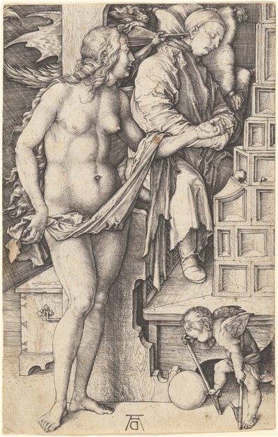 The Dream of the Doctor (Temptation of the Leadling) af Albrecht Dürer