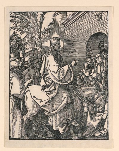 Kristi indtog i Jerusalem, fra The Little Passion Series af Albrecht Dürer