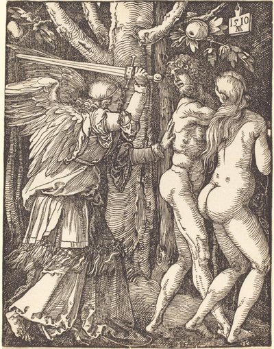 Uddrivelsen fra Paradis, fra Den lille passion af Albrecht Dürer