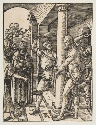 The Flagelation, fra Den Lille Passion, ca. 1509. af Albrecht Dürer