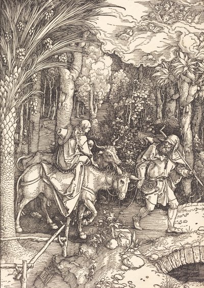 Flugten til Egypten, ca. 1504. af Albrecht Dürer