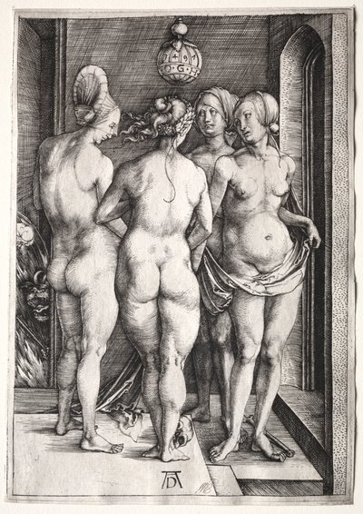 De fire hekse (fire nøgne kvinder) af Albrecht Dürer