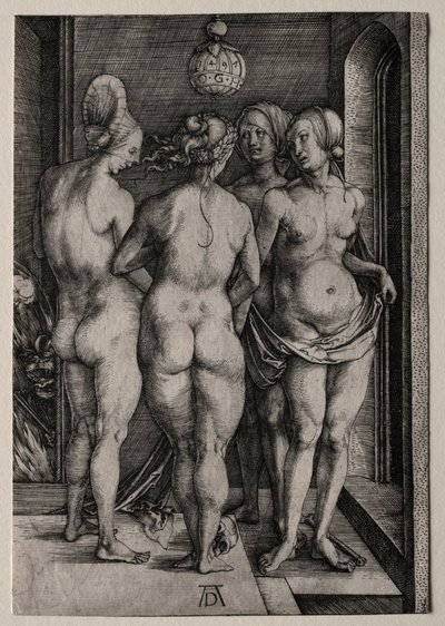 De fire hekse (fire nøgne kvinder) af Albrecht Dürer