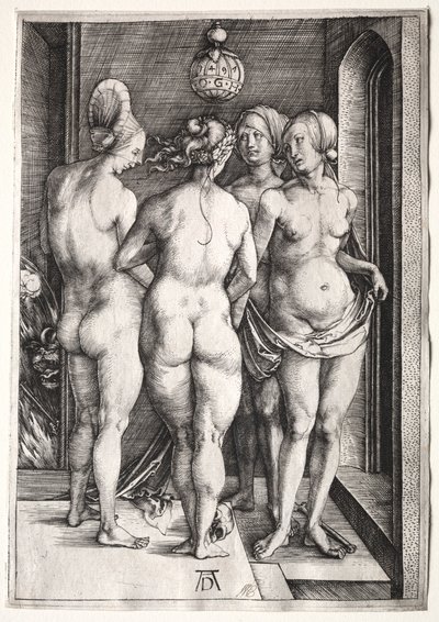 De fire hekse Fire nøgne kvinder, 1497. af Albrecht Dürer