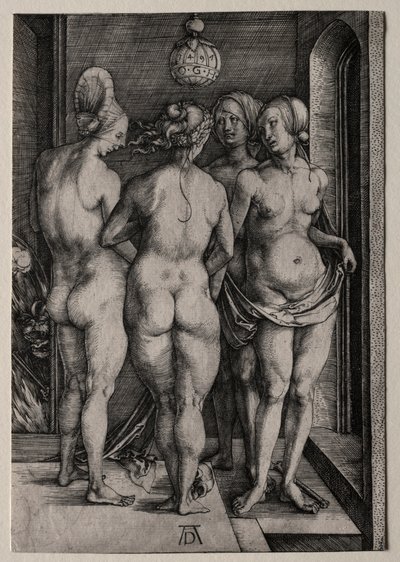 De fire hekse fire nøgne kvinder, 1497. af Albrecht Dürer