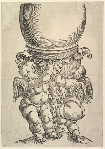 Den store søjle nederste blok, 1517. af Albrecht Dürer