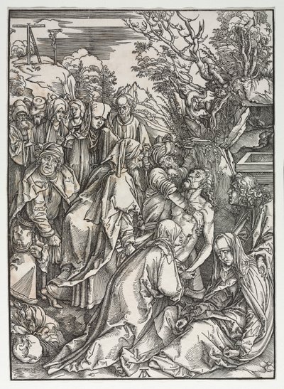 Den store passion: aflejringen. af Albrecht Dürer