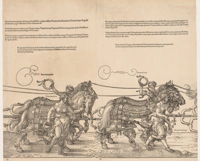 Kejser Maximilians store triumfvogn, 1523. af Albrecht Dürer