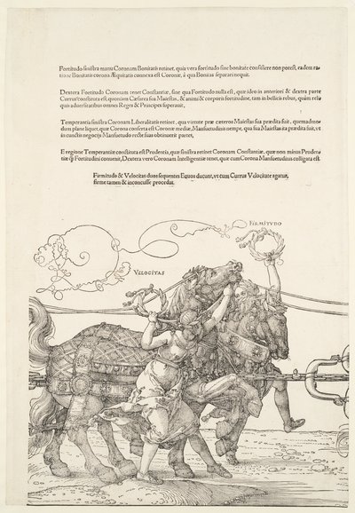 Den store triumfvogn: Velocitas og Firmitudo af Albrecht Dürer