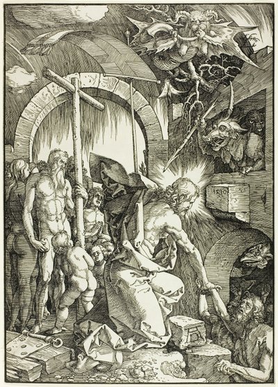 The Harrowing of Hell - Christ in Limbo, plade ni fra The Large Passion af Albrecht Dürer