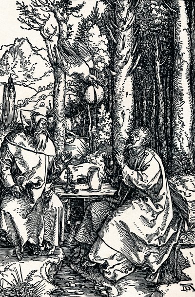 Eremitterne St. Anthony og St. Paul, 1504 1906 af Albrecht Dürer