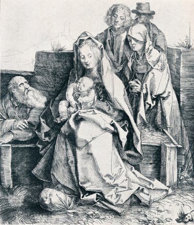 Den hellige familie med Johannes, Magdalene og Nikodemus, 1512 1906 af Albrecht Dürer