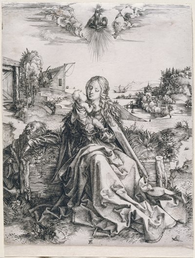 Den Hellige Familie med guldsmeden af Albrecht Dürer