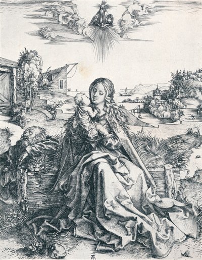 Den hellige familie med guldsmeden, 1495 1906 af Albrecht Dürer