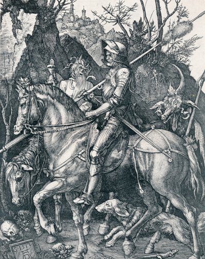 Ridderen, Døden og Djævelen, 1513 1906 af Albrecht Dürer