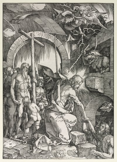 Den store lidenskab: Kristus falder ned i limbo, 1510. af Albrecht Dürer
