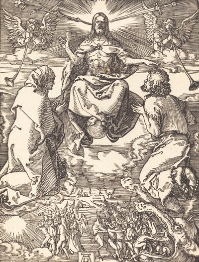 Den sidste dom, sandsynligvis ca. 15091510. af Albrecht Dürer