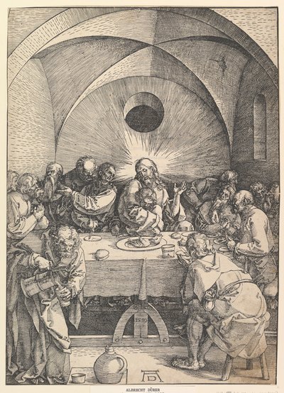Den sidste nadver, fra Den store lidenskab, 1510. af Albrecht Dürer