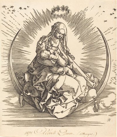 Madonnaen på Halvmånen, 15101511. af Albrecht Dürer