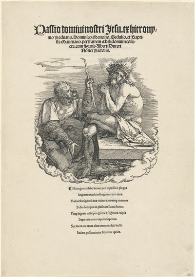 Smertensmanden hånet af en soldat af Albrecht Dürer
