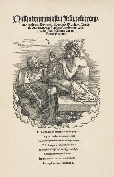 Sorgernes mand hånet af en soldat, sandsynligvis 1511. af Albrecht Dürer