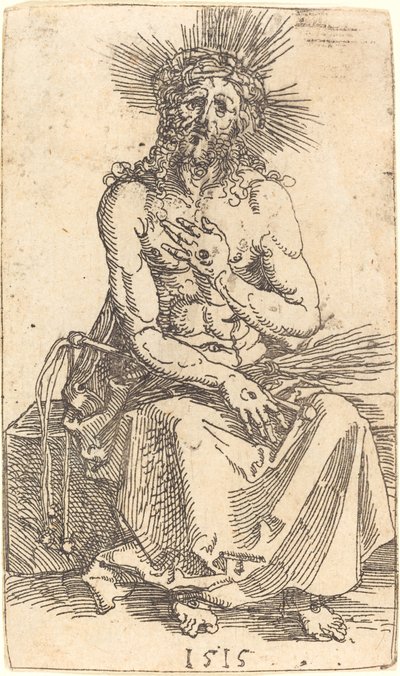 Sorgernes Mand siddende af Albrecht Dürer