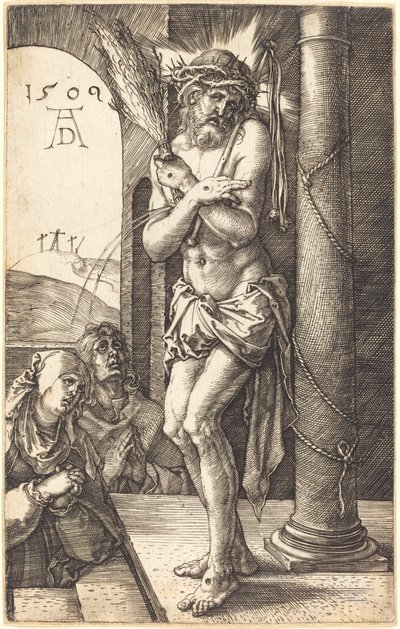 Sorgernes mand, der står ved søjlen af Albrecht Dürer