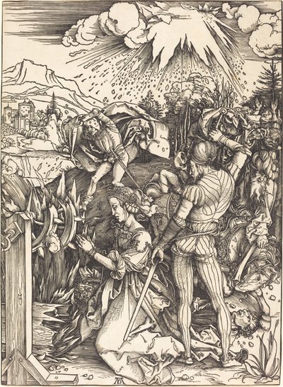 Sankt Katarinas martyrium af Albrecht Dürer