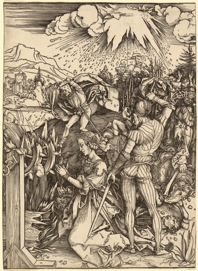 Sankt Katarinas martyrium af Albrecht Dürer