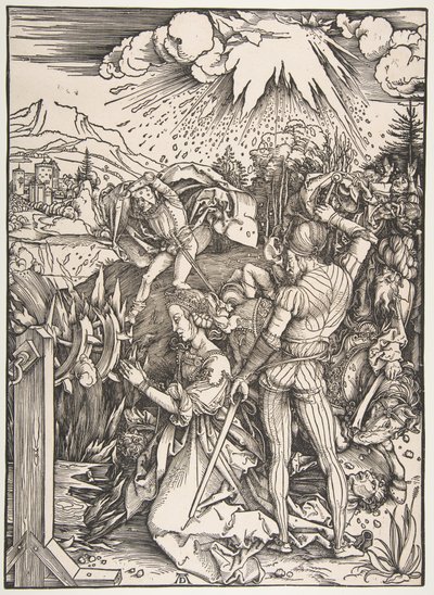 Sankt Katharinas martyrium af Albrecht Dürer
