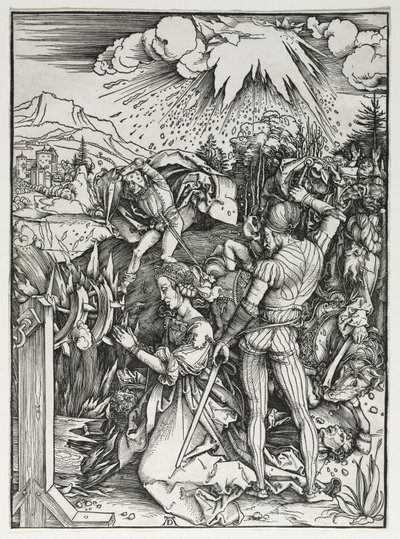 Sankt Katarina af Alexandrias martyrium, ca. 1497. af Albrecht Dürer