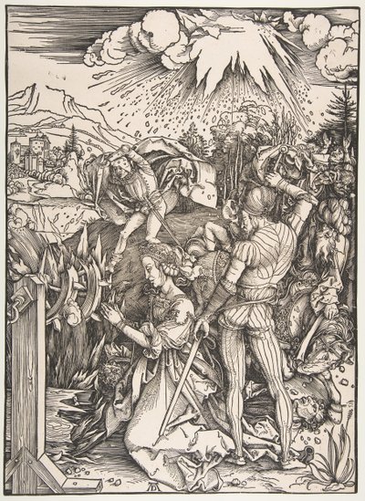 Sankt Catherines martyrium.n.d. af Albrecht Dürer