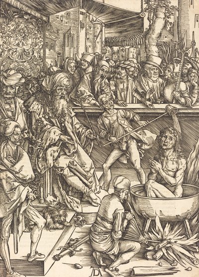 The Martyrium of Saint John, sandsynligvis ca. 14961498. af Albrecht Dürer