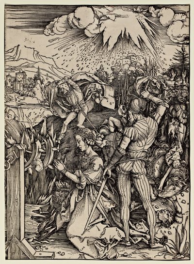 Martyrdøden for St. Catherine af Alexandria af Albrecht Dürer