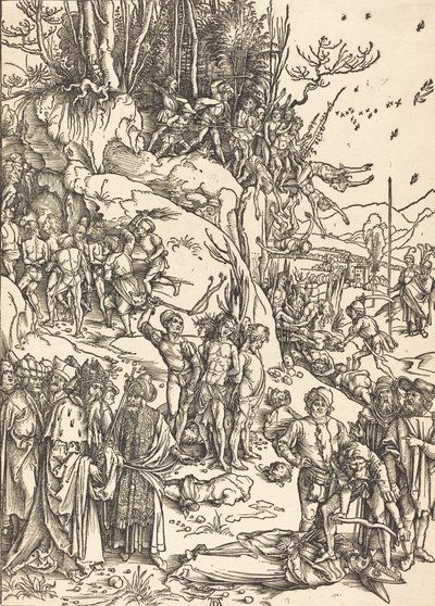 De ti tusinds martyrium, ca. 14961497. af Albrecht Dürer