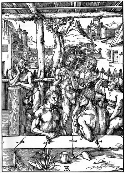 The Mens Bath, 1497-1498, 1936 af Albrecht Dürer