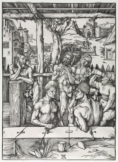 Herrebadehuset, ca. 1496-1497. af Albrecht Dürer